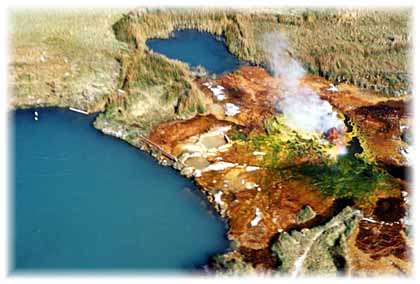 Fly Geyser from the air