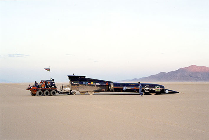Thrust SSC - SuperSonic Car on Black Rock desert