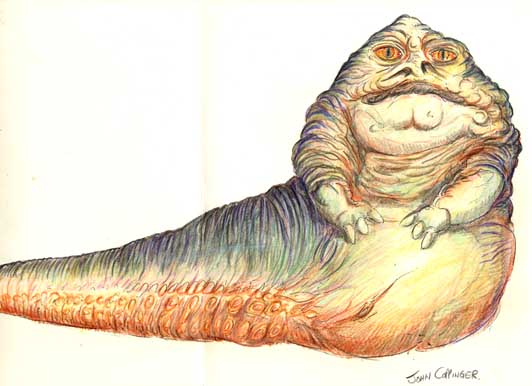 Jabba colour drawing